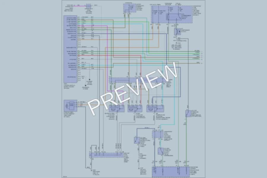2002 Chevrolet C1500Avalanche Air Conditioning wiring diagram preview