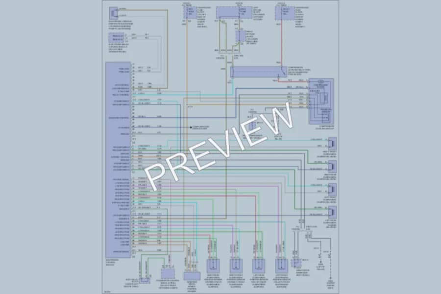 2002 Chevrolet C1500Avalanche Electronic Suspension wiring diagram preview