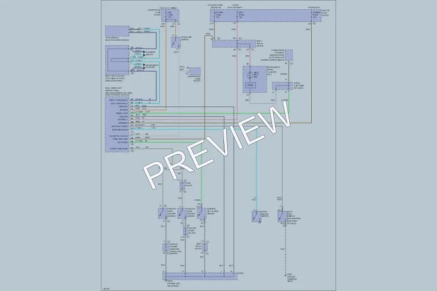2002 Chevrolet 1500 Hd Warning Systems wiring diagram preview with protected circuit layout