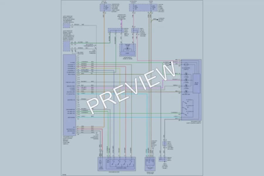 2002 Chevrolet 2500 Hd Transmission wiring diagram preview with protected circuit layout
