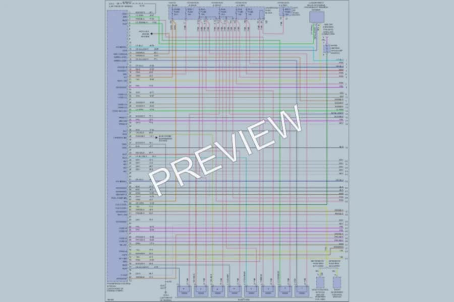 2002 Chevrolet K1500 Engine Performance wiring diagram preview with protected circuit layout