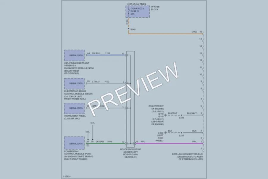 2002 Chevrolet Camaro Computer Data Lines wiring diagram preview