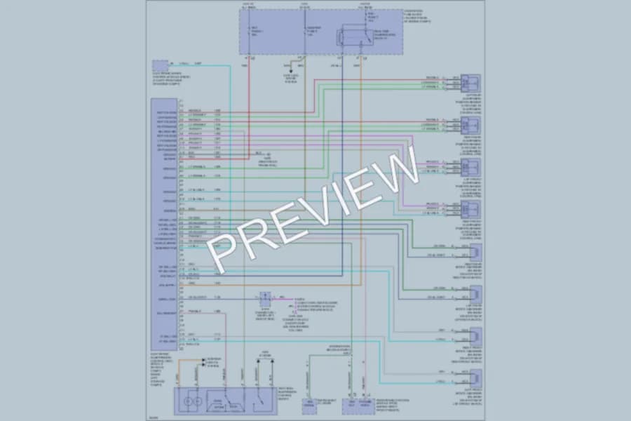 2002 Chevrolet Corvette Electronic Suspension wiring diagram preview