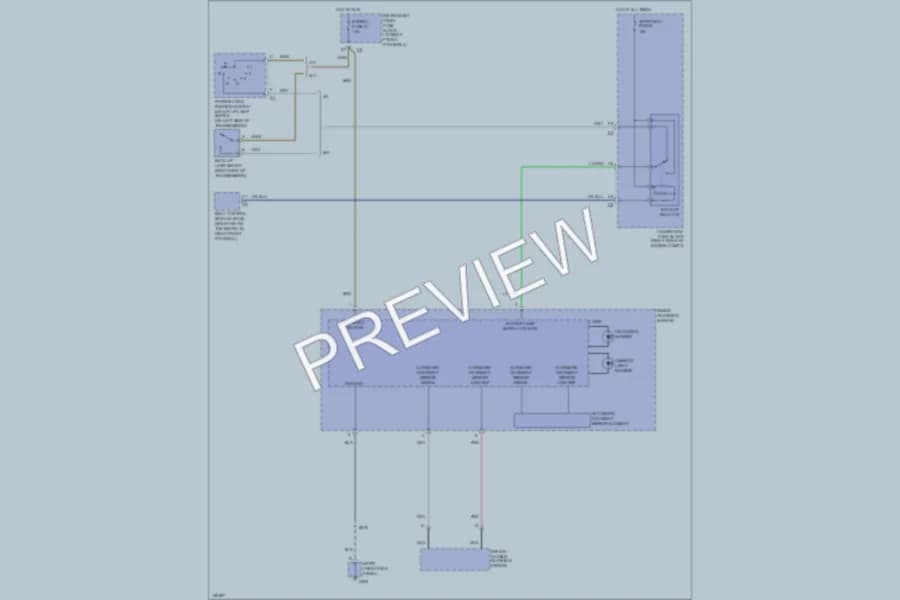 2002 Chevrolet Corvette Power Mirrors wiring diagram preview