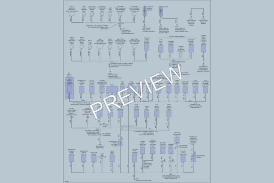 2002 Chevrolet G1500 Ground Distribution wiring diagram preview with protected circuit layout