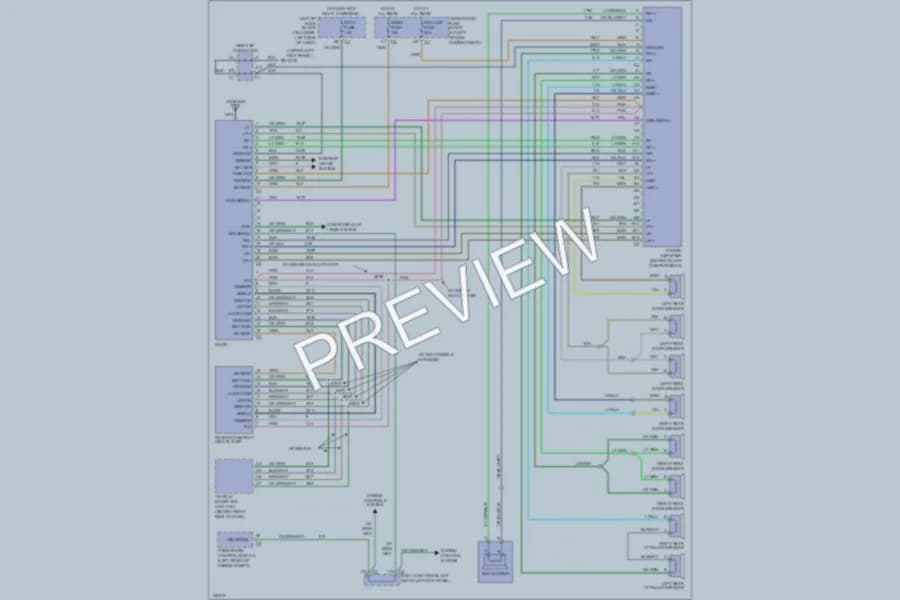 2002 Chevrolet K1500Suburban Radio wiring diagram preview