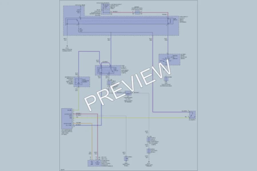 2002 Chevrolet Prizm Air Conditioning wiring diagram preview