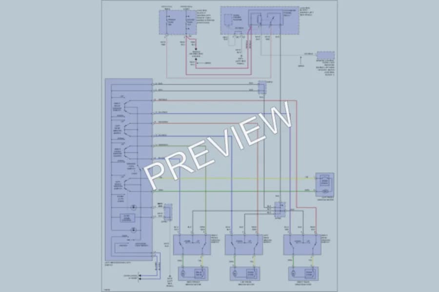 2002 Chevrolet Prizm Power Windows wiring diagram preview