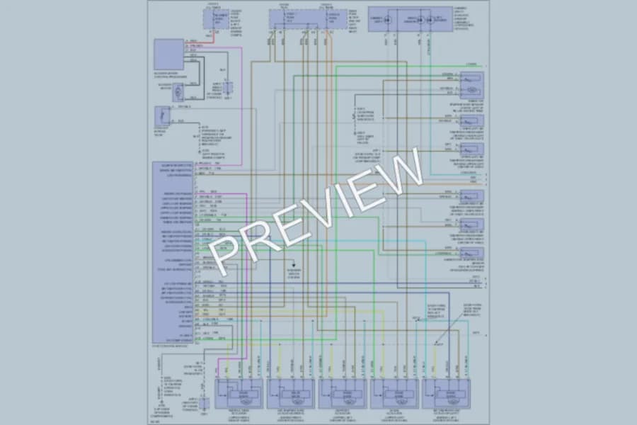 2002 Chevrolet TrailBlazer Air Conditioning wiring diagram preview