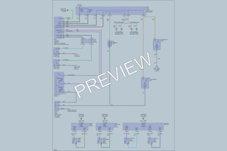 2002 Chevrolet TrailBlazer Interior Lights wiring diagram preview