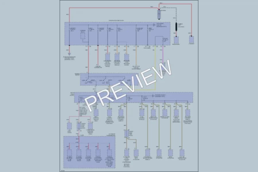 2002 Chevrolet TrailBlazerEXT Power Distribution wiring diagram preview