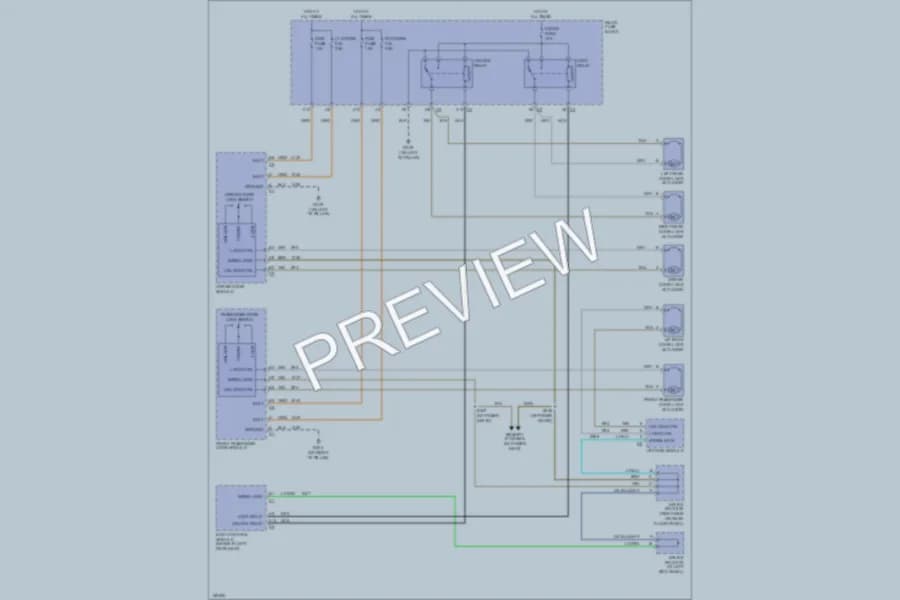 2002 Chevrolet TrailBlazerEXT Power Door Locks wiring diagram preview
