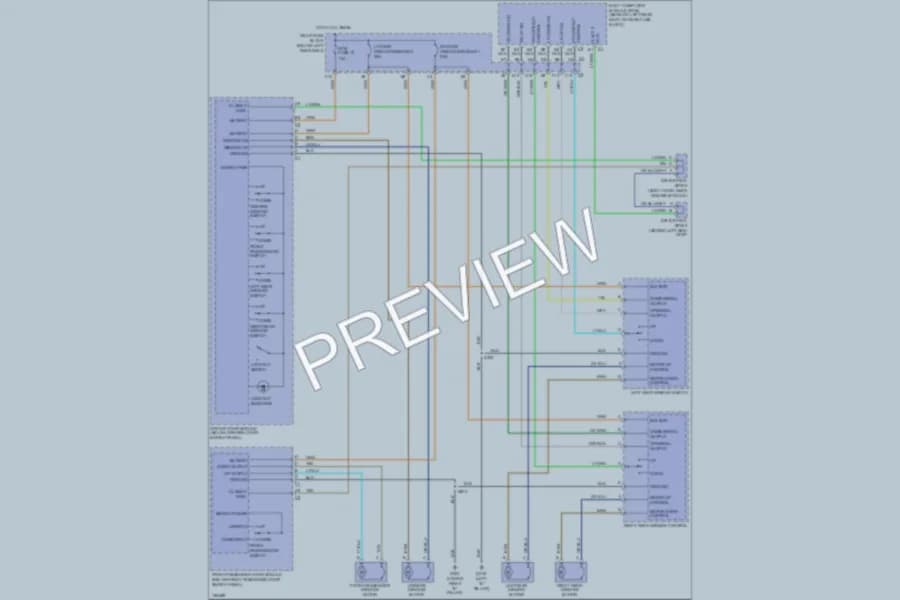 2002 Chevrolet TrailBlazerEXT Power Windows wiring diagram preview