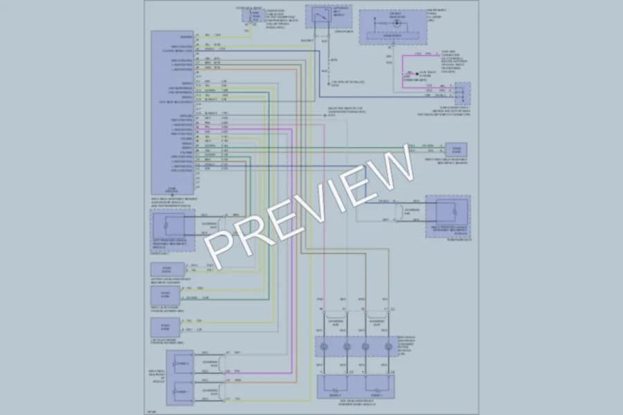 2002 Chevrolet TrailBlazerEXT Supplemental Restraints wiring diagram preview