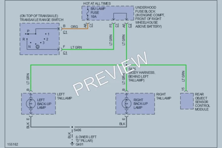 2002 Chevrolet Venture Exterior Lights wiring diagram preview