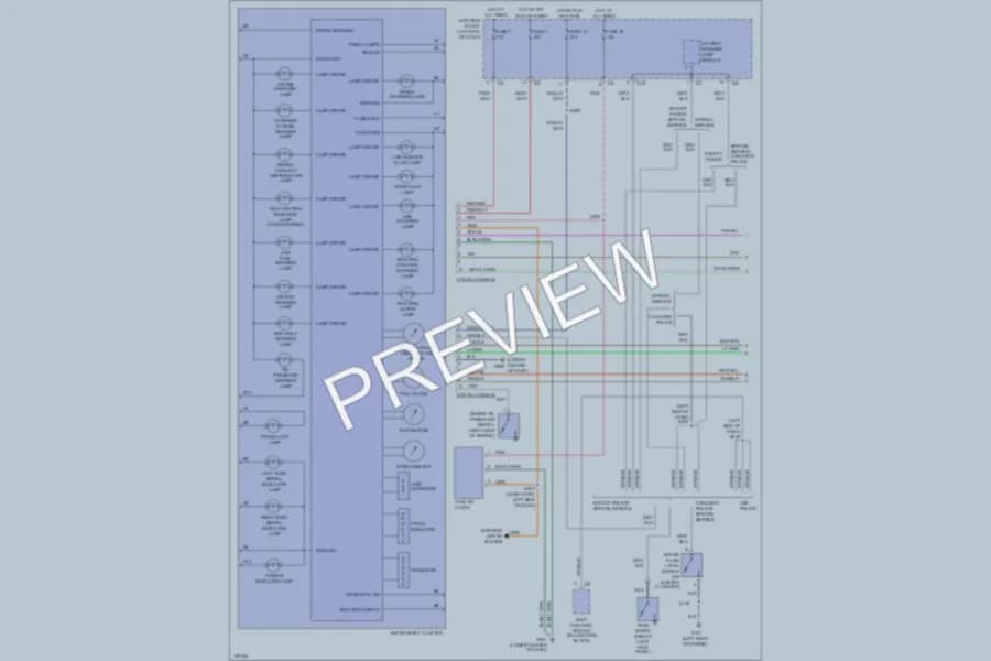 2002 Chrysler 300M Instrument Cluster wiring diagram preview