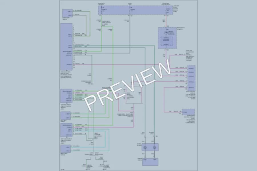2002 Chrysler 300M Supplemental Restraints wiring diagram preview