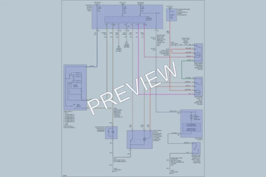 2002 Chrysler 300M Wiper Washer wiring diagram preview