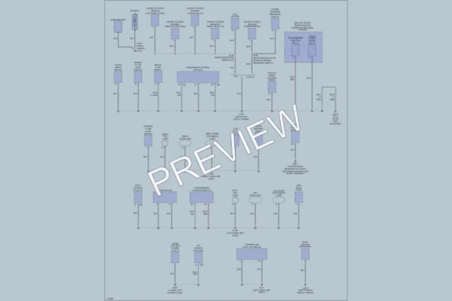2002 Chrysler 2D Convertible Ground Distribution wiring diagram preview with protected circuit layout