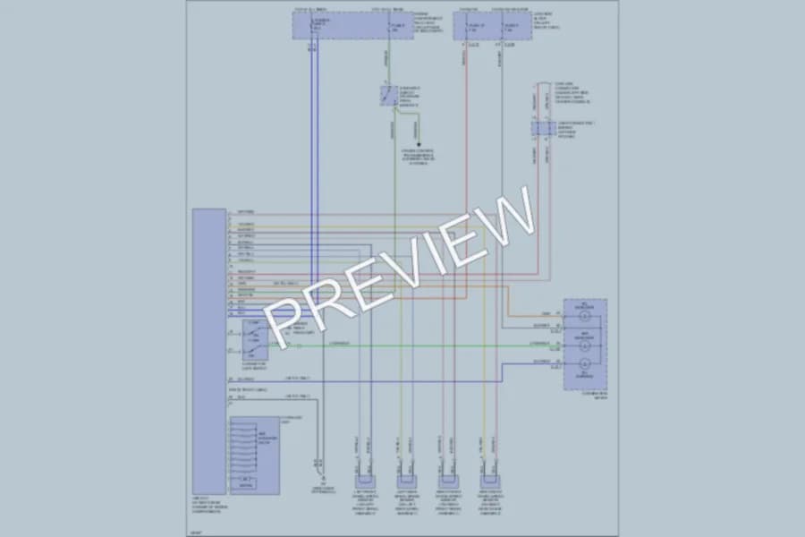 2002 Chrysler 2D Coupe Anti Lock Brakes wiring diagram preview with protected circuit layout