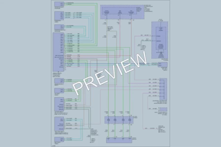 2002 Chrysler TownCountry Supplemental Restraints wiring diagram preview