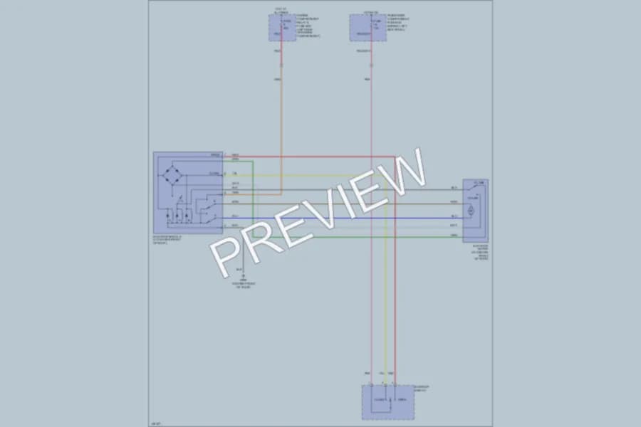 2002 Daewoo Lanos Power Top Sunroof wiring diagram preview