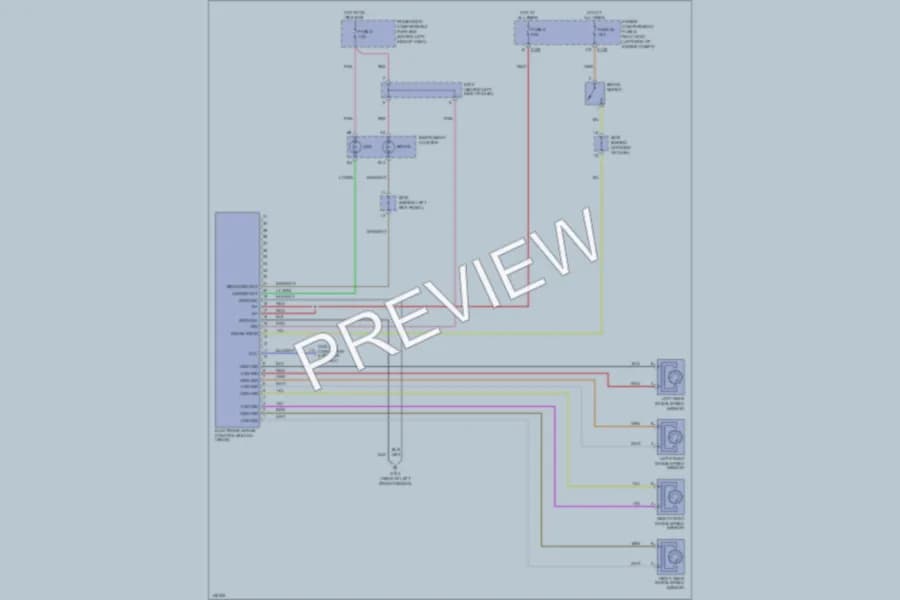 2002 Daewoo Nubira Anti Lock Brakes wiring diagram preview