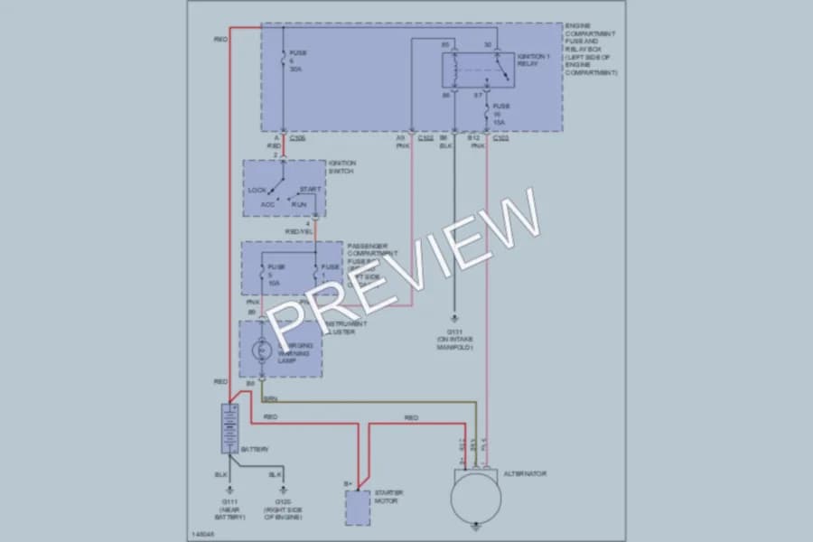 2002 Daewoo Nubira Starting Charging wiring diagram preview