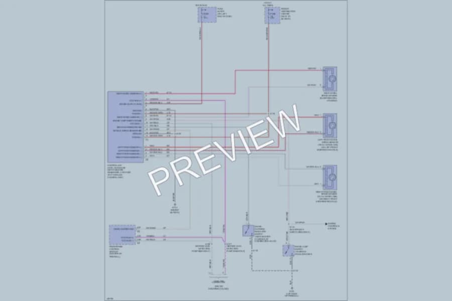 2002 Dodge B1500 Anti Lock Brakes wiring diagram preview with protected circuit layout