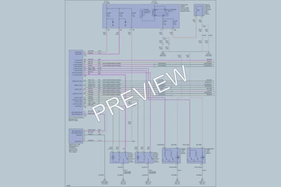 2002 Dodge Caravan Power Door Locks wiring diagram preview