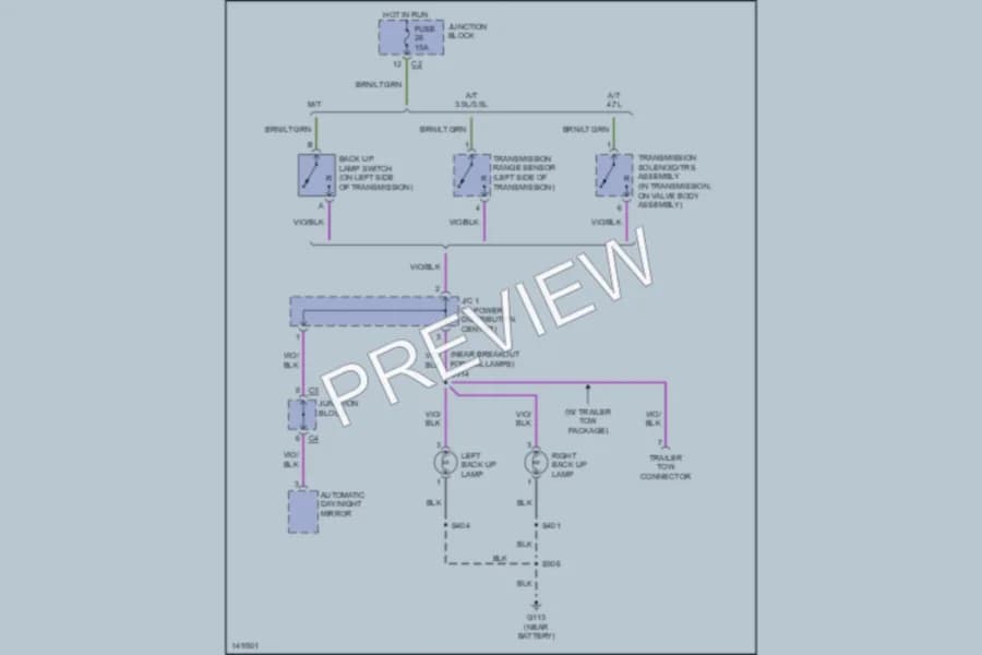 2002 Dodge Dakota Exterior Lights wiring diagram preview