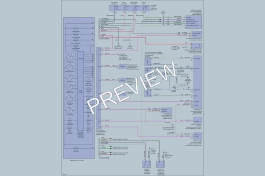 2002 Dodge Dakota Instrument Cluster wiring diagram preview