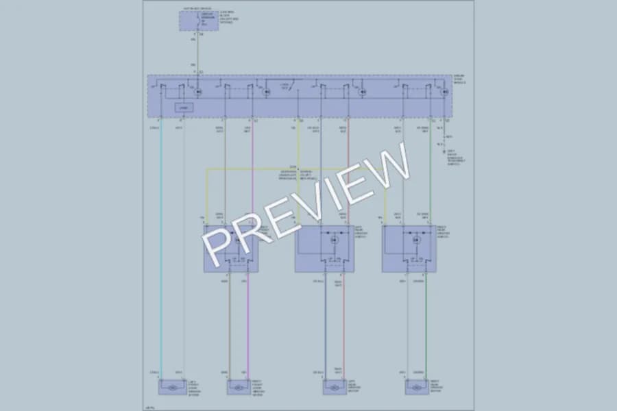 2002 Dodge Durango Power Windows wiring diagram preview