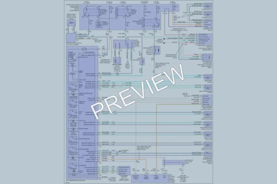 2002 Dodge GrandCaravan Air Conditioning wiring diagram preview
