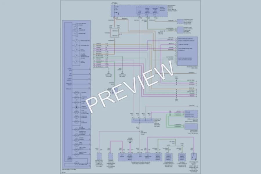 2002 Dodge GrandCaravan Instrument Cluster wiring diagram preview