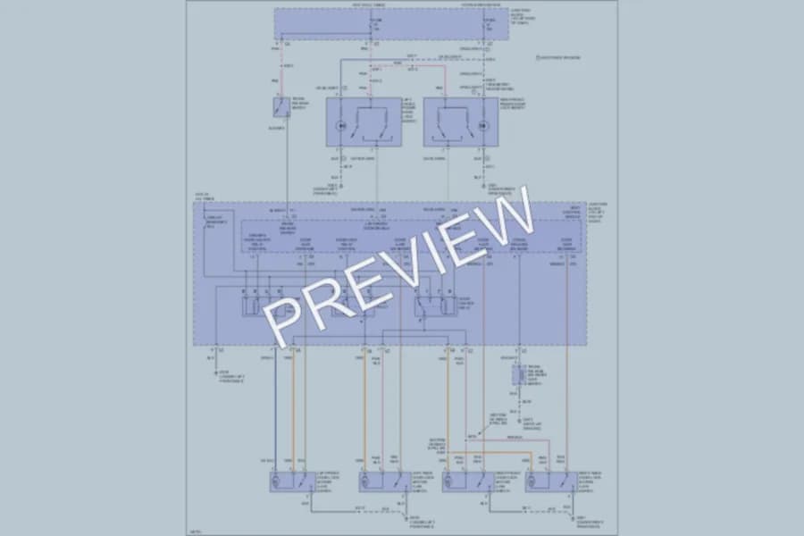 2002 Dodge Intrepid Power Door Locks wiring diagram preview