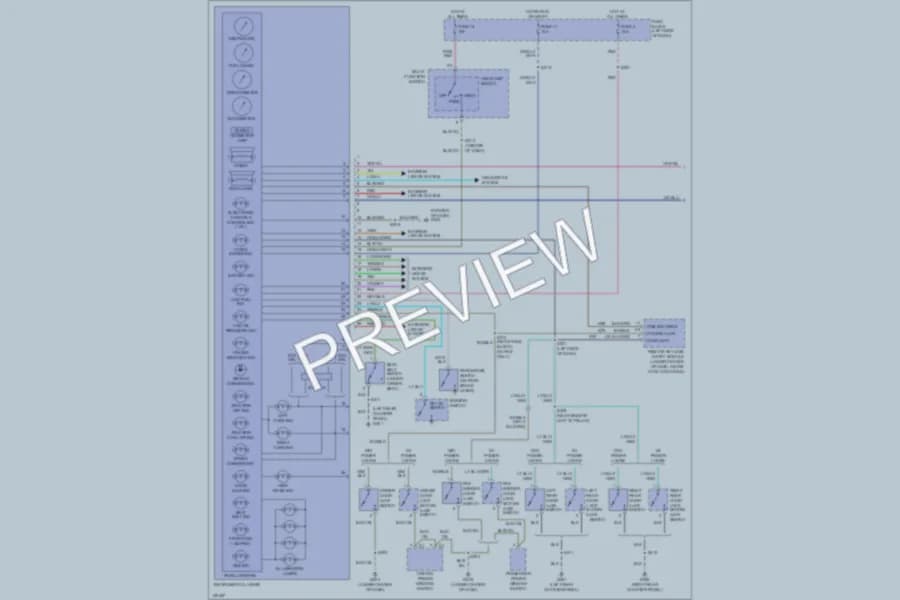 2002 Dodge Neon Instrument Cluster wiring diagram preview
