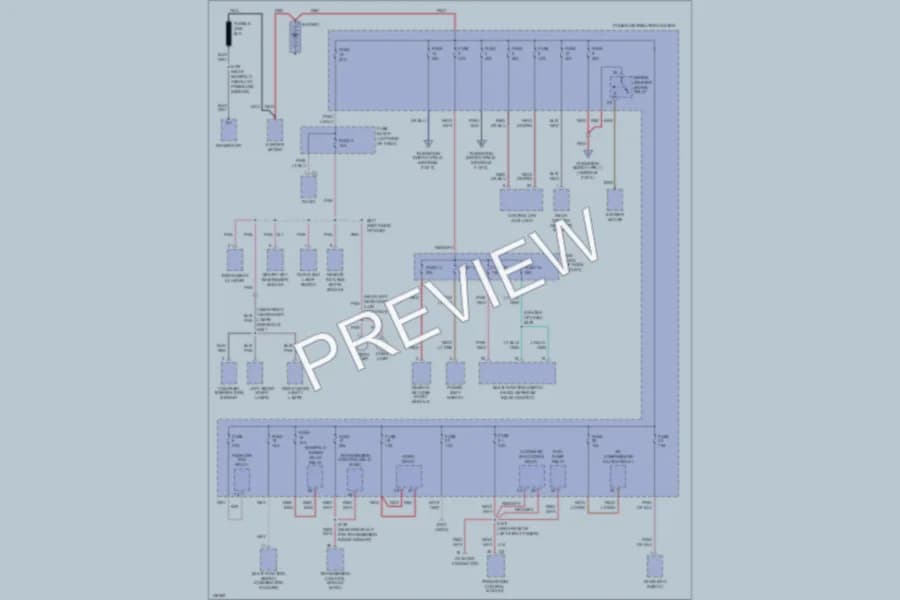 2002 Dodge Neon Power Distribution wiring diagram preview