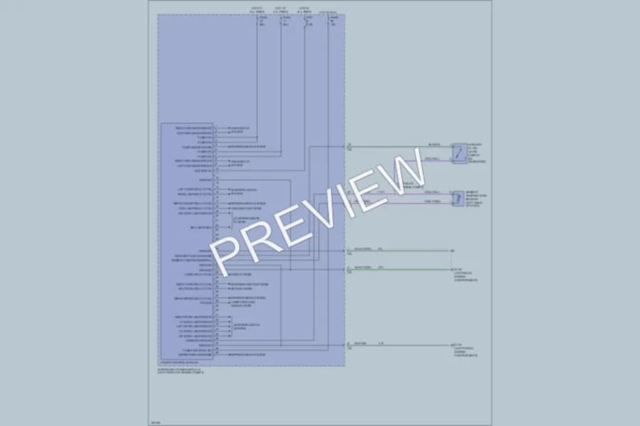 2002 Dodge R1500 Body Computer wiring diagram preview with protected circuit layout