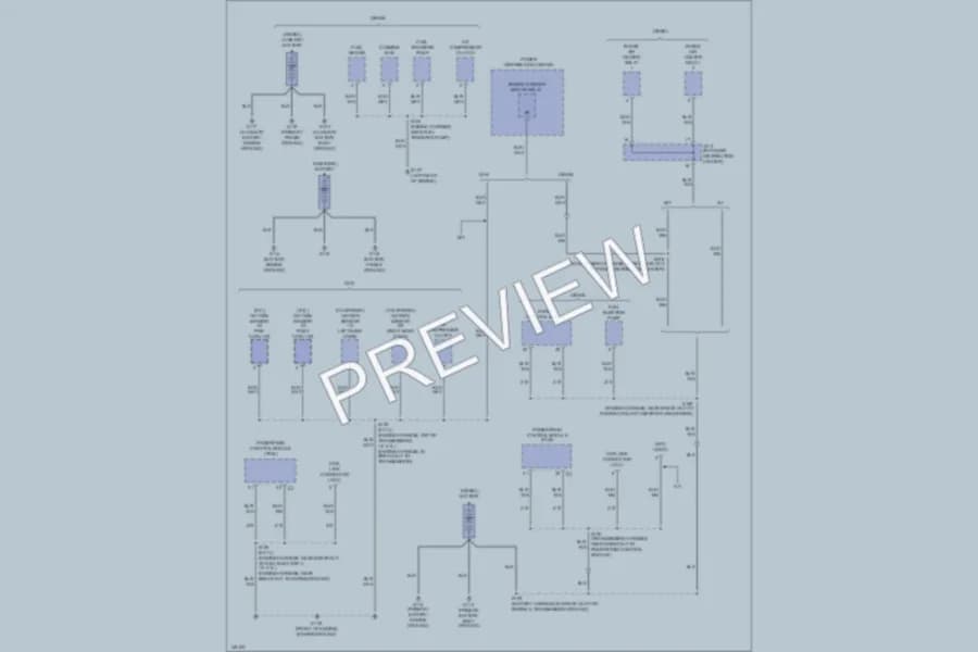 2002 Dodge R2500 Ground Distribution wiring diagram preview with protected circuit layout