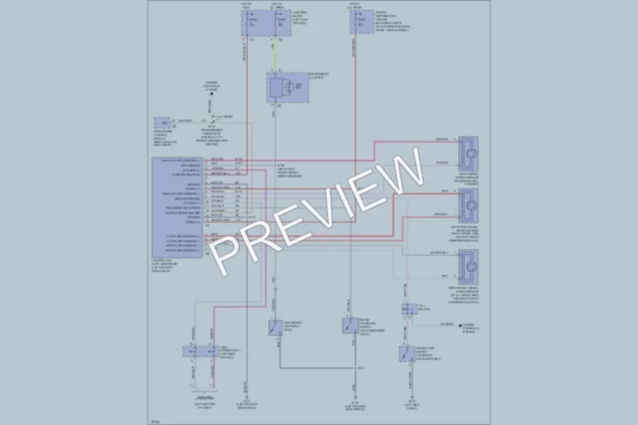 2002 Dodge R3500 Anti Lock Brakes wiring diagram preview with protected circuit layout
