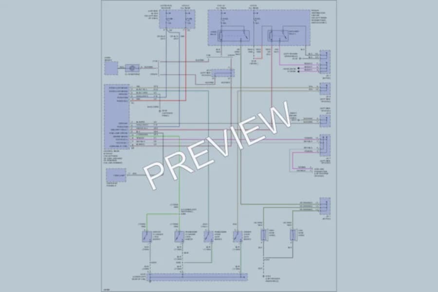 2002 Dodge R3500 Anti Theft wiring diagram preview with protected circuit layout