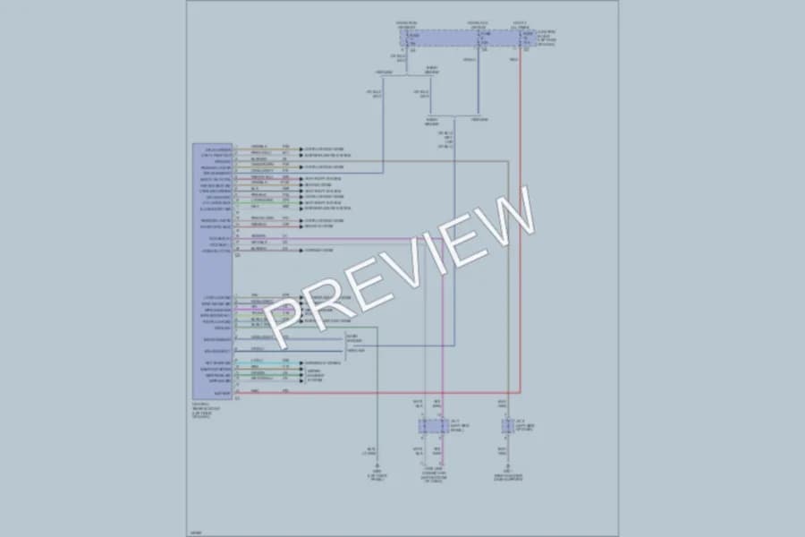 2002 Dodge R3500 Body Control Modules wiring diagram preview with protected circuit layout