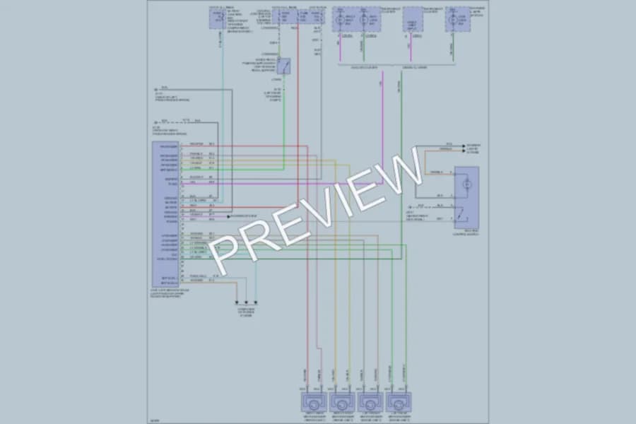2002 Ford CrownVictoria Anti Lock Brakes wiring diagram preview