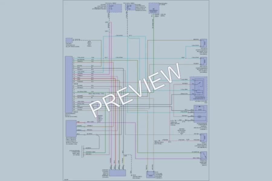 2002 Ford CrownVictoria Electronic Suspension wiring diagram preview