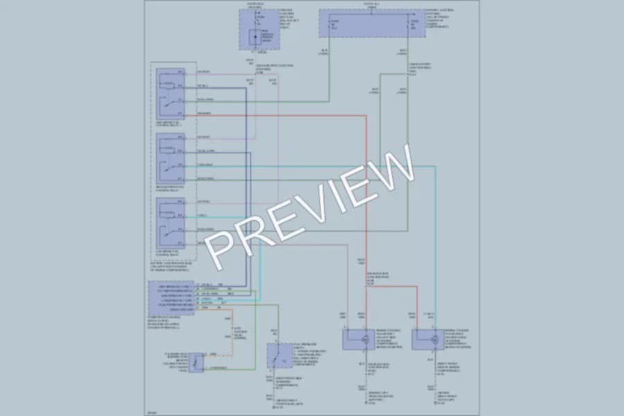 2002 Ford Escape Cooling Fan wiring diagram preview