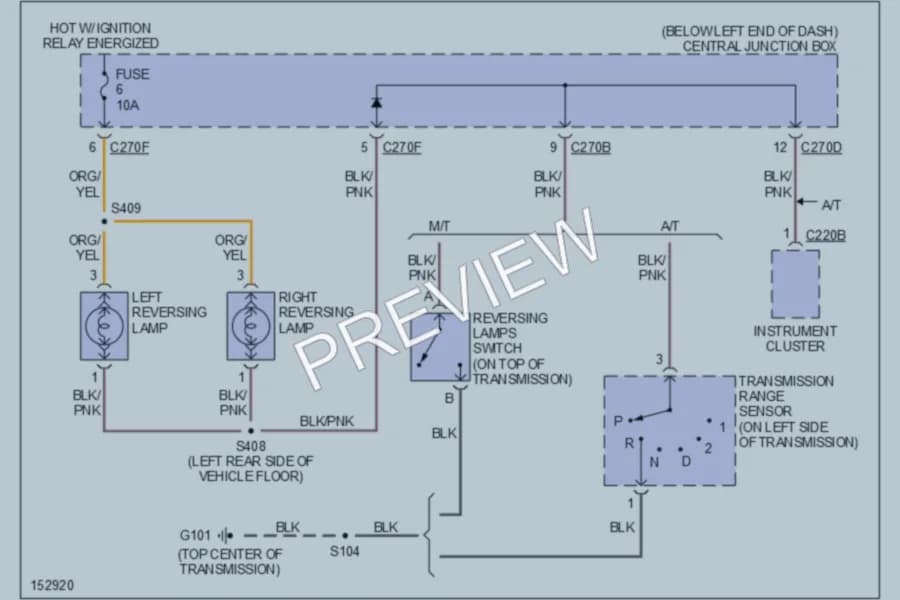 2002 Ford Escape Exterior Lights wiring diagram preview