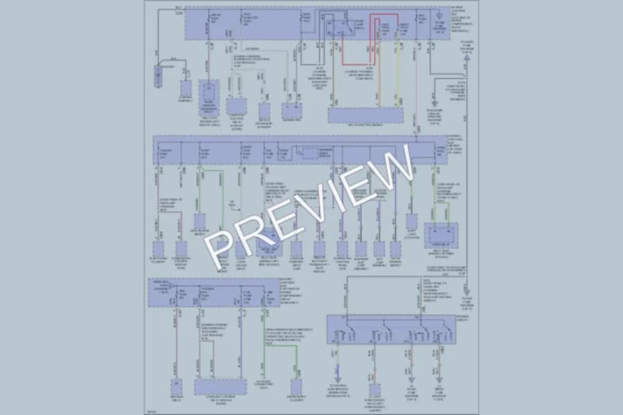 2002 Ford EscortZX2 Power Distribution wiring diagram preview