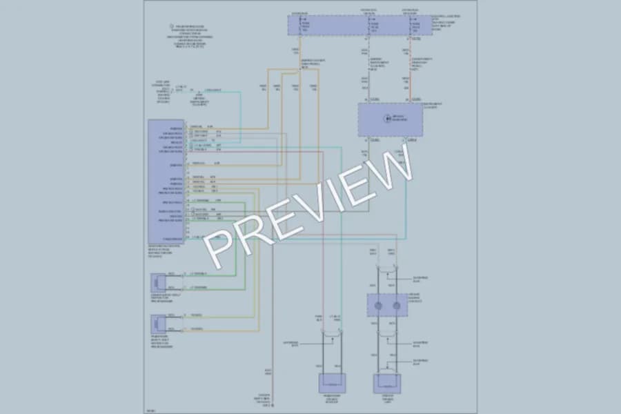 2002 Ford Excursion Supplemental Restraints wiring diagram preview