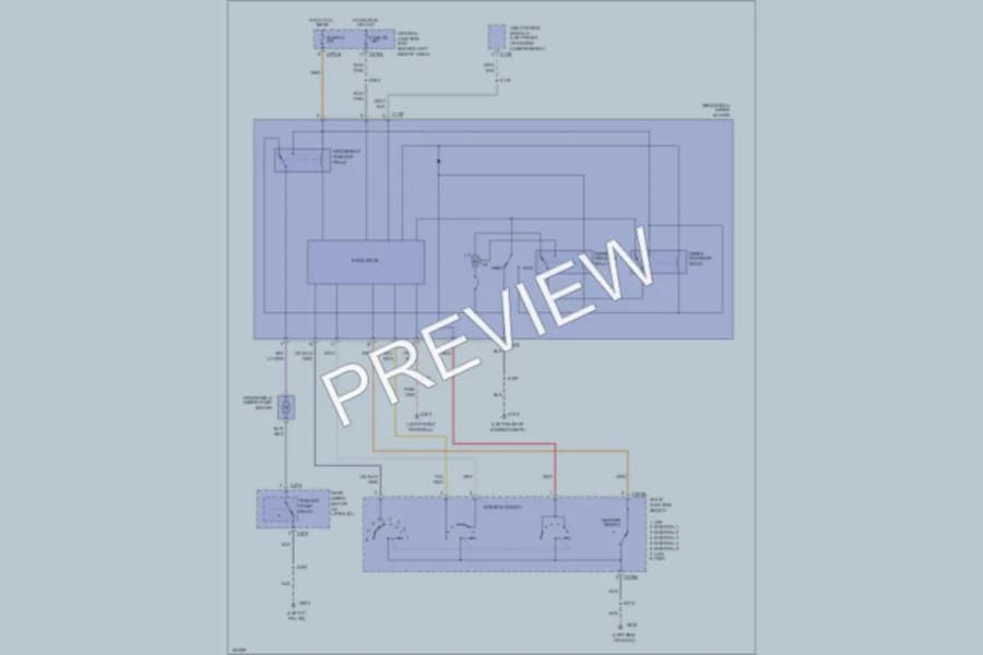 2002 Ford Excursion Wiper Washer wiring diagram preview